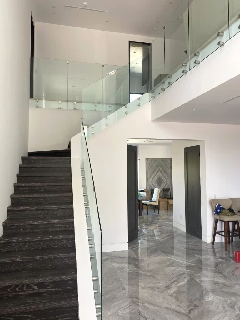 custom frameless glass railings