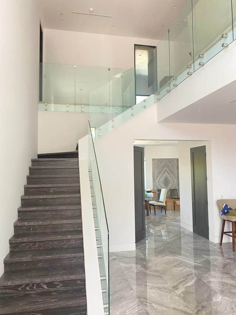 custom frameless glass railings