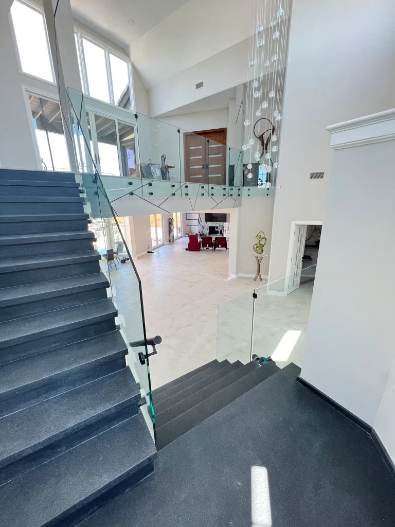 custom frameless glass railings