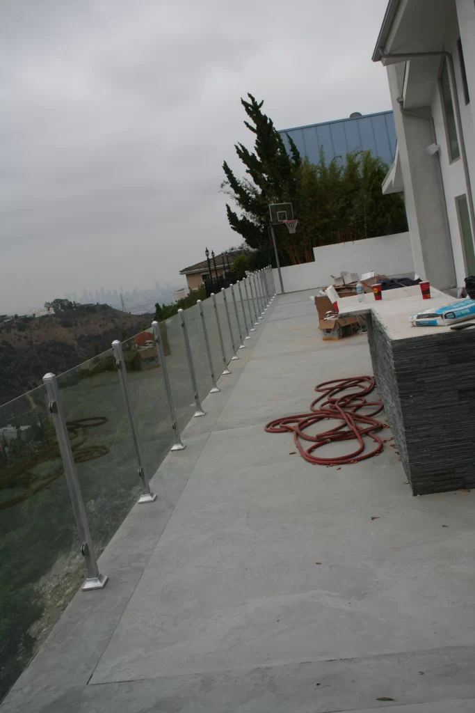custom frameless glass railings