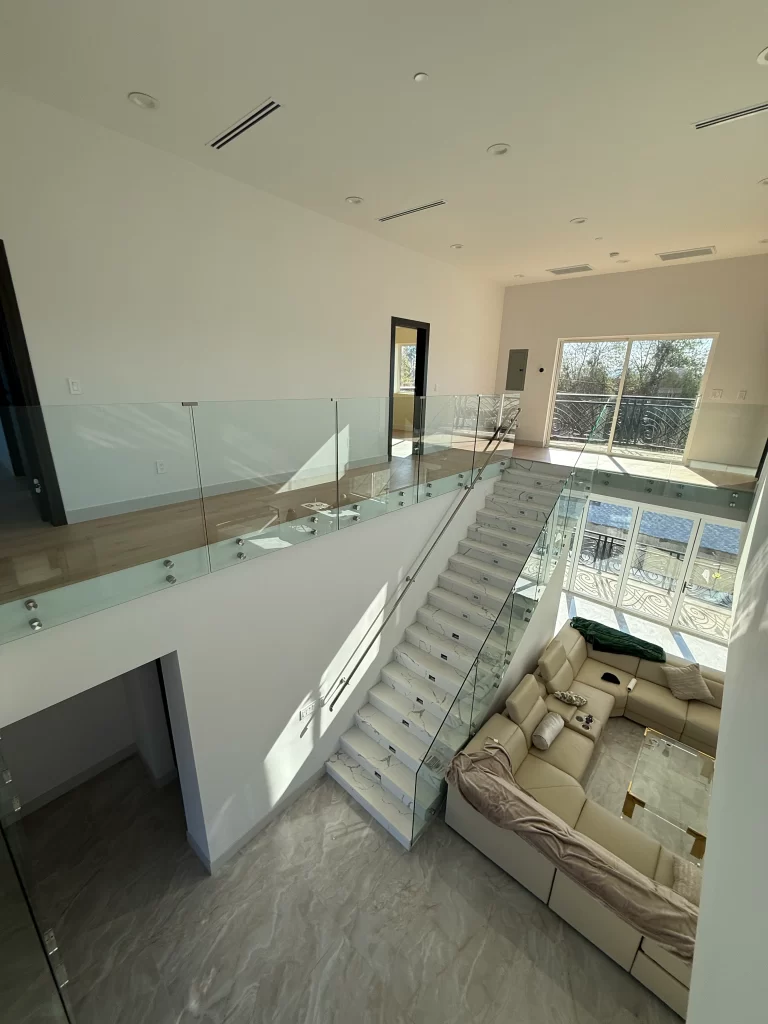 custom frameless glass railings
