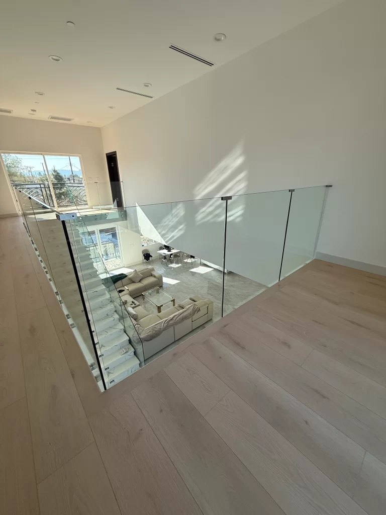 custom frameless glass railings
